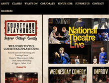 Tablet Screenshot of courtyardplayhouse.com